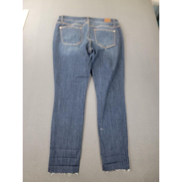 Judy Blue Jeans Womens 15/32 Dark Wash Skinny Fit Raw Hem Stretch JB82201DK - Picture 13 of 14